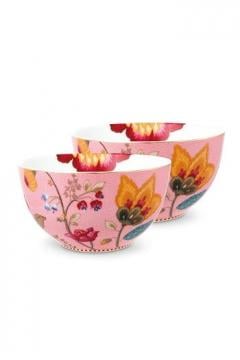 Set 2 boluri - Floral Fantasy Pink | Pip Studio