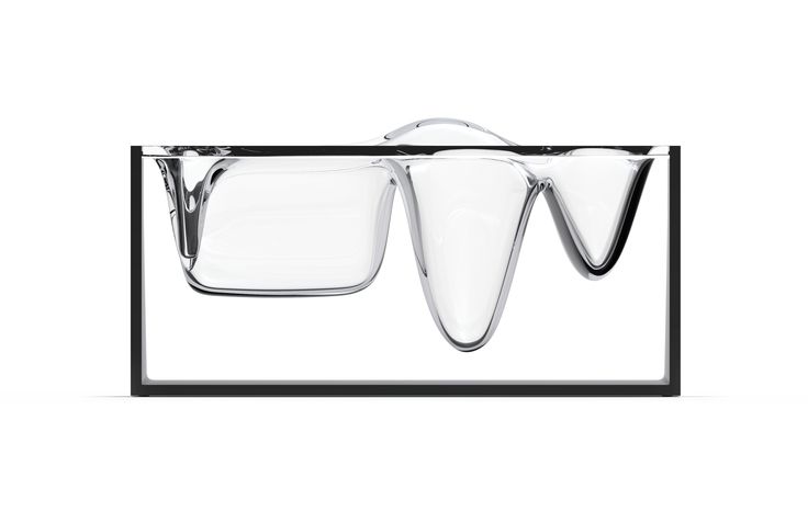 Organizator pentru Birou - Liquid Station - Desktop - Transparent Lexon