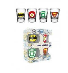 Set de 4 pahare pentru shot - Dc Comics Logo Mix GB Eye