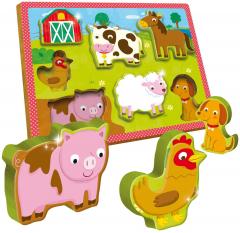 Puzzle Bebelusi din Lemn - Ferma
