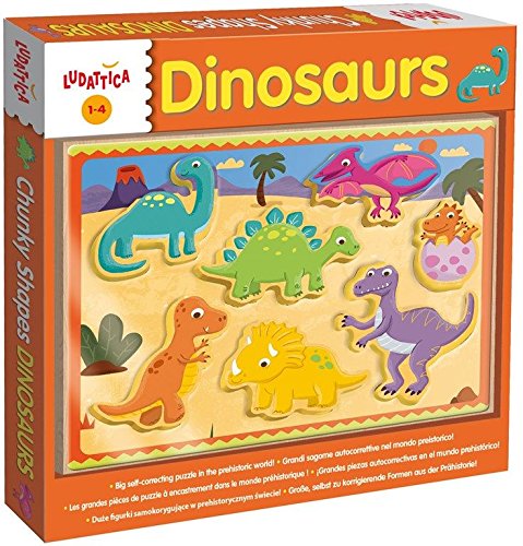 Puzzle Bebelusi Din Lemn Dinozaurii Lisciani