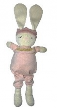 Jucarie de plus - Iepurasul Molly cu Salopeta Roz