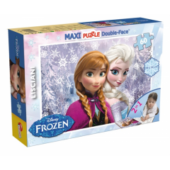 Puzzle - Frozen Surorile Supermaxi cu 2 fete