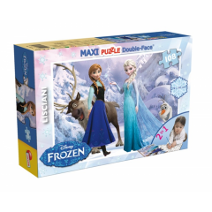 Puzzle - Frozen Surorile Supermaxi cu 2 fete Ideal Board Games