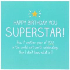 Felicitare - Happy Birthday you Superstar