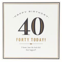 Felicitare - Forty Today! Birthday Pigment Productions