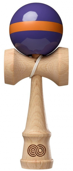 Kendama - Kaizen Single Stripe - Mov si Portocaliu