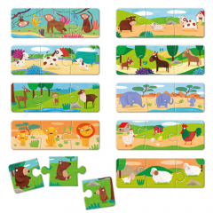 Puzzle educativ - Familii de animale