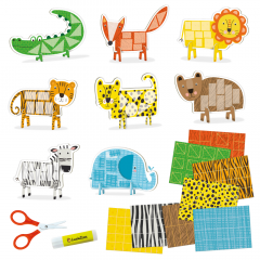 Joc indemanare - Colaje cu animale