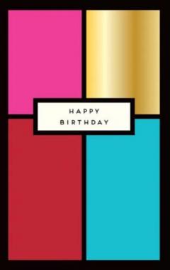 Felicitare - Happy Birthday Pigment Productions