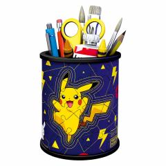 Puzzle 3D Pokemon - suport de pixuri, 54 piese
