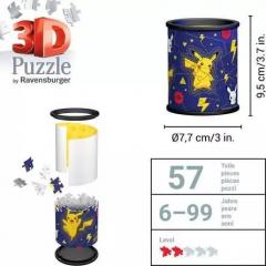 Puzzle 3D Pokemon - suport de pixuri, 54 piese