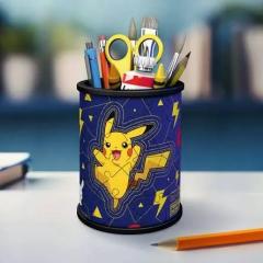 Puzzle 3D Pokemon - suport de pixuri, 54 piese