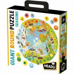 Puzzle educativ - Giant Round Puzzle - Seasons