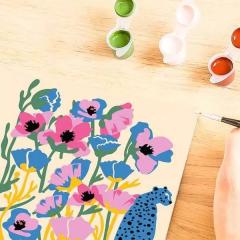 Set pictura pe numere - Maci colorati