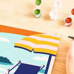 Set pictura pe numere - Relaxare la plaja