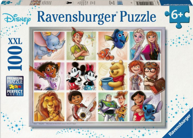 Puzzle - Personaje Disney, 100 piese - Ravensburger
