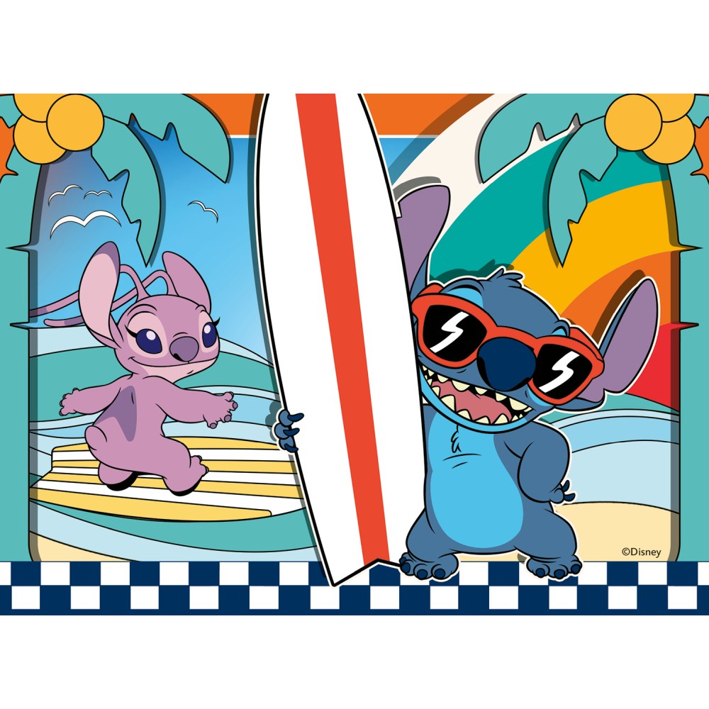 Puzzle - Disney Stitch 4 in 1, 72 piese - Ravensburger