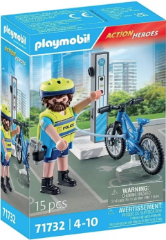 Figurina - Politist cu bicicleta