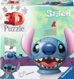 Puzzle 3D - Disney Stitch - Figurina Stitch cu urechi, 72 piese