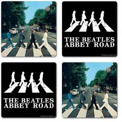 Set 4 suporturi pentru pahare - The Beatles Abbey Road Rock Off