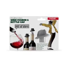 Picurator cu capac pentru sticla - Pouring King Black