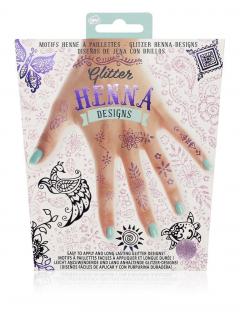 Tatuaje temporare - Henna Glitter Pink and Purple