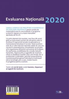 Evaluarea Nationala 2020 la finalul clasei a VIII-a. Matematica