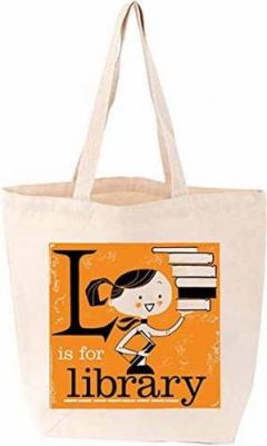 Tote bag - L is for Library Gibbs M. Smith Inc
