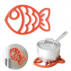 Suport oala termorezistent - Trivet Fish Red