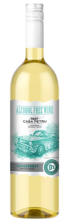 Vin alb fara alcool - Casa Petru - Chardonnay, demidulce