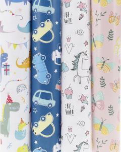 Hartie de impachetat - Unicorni (patru modele - pret pe bucata)