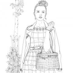 The Look - An Around The World Fashion - Coloring Book