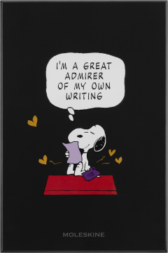 Carnet Peanuts x Moleskine - Large, Ruled, Hardcover (Black & Gift Box)