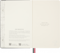 Carnet Peanuts x Moleskine - Large, Ruled, Hardcover (Black & Gift Box)