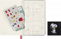 Carnet Peanuts x Moleskine - Large, Ruled, Hardcover (Black & Gift Box)