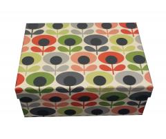 Cutie pentru cadou - Orla Kiely Multi Flower Oval - Mare