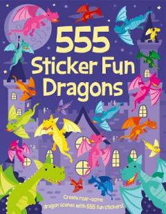 Coperta cărții 555 Sticker Fun Dragons