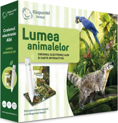 Pachet Raspundel Istetel - Creion electronic Albi + carte Lumea animalelor