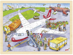 Puzzle din lemn - Aeroport, 96 piese