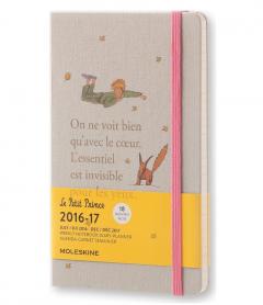 Agenda 18 luni 2016-2017 Moleskine - Micul Print - Light Grey Format Mare Saptamanal - Coperta cartonata