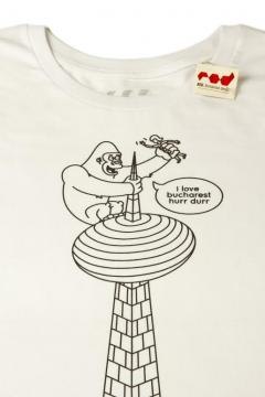 Tricou pentru barbati - Teapa Paula Rusu, culoarea alb, marimea XL