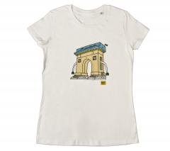 Tricou pentru femei - I Love Bucharest Ghica Popa, culoarea alb, marimea M