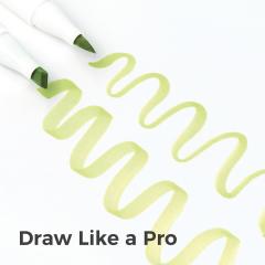 Set 48 markere - Brush & Chisel - Mid-Tone