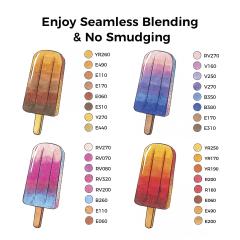 Set 48 markere - Brush & Chisel - Mid-Tone