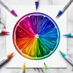 Set 100 markere - Brush & Fineliner - Multicolor