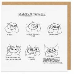 Felicitare - Degrees of Tiredness OHH Deer