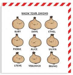 Felicitare - Know Your Onions