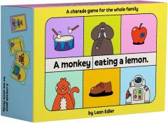 A Monkey Eating a Lemon