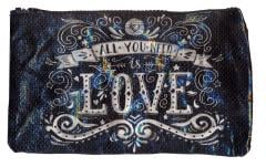 Geanta pentru cosmetice - Love BlackBoard Legami